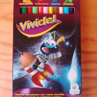 CAJA DE 12 COLORES TRIAN.JUMBO VIVIDEL
